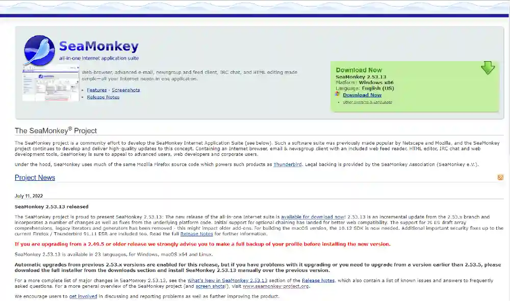 The Best Lightweight Browsers in 2022 SeaMonkey Browser