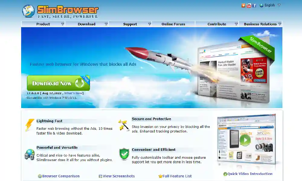 The Best Lightweight Browsers in 2022 SlimBrowser