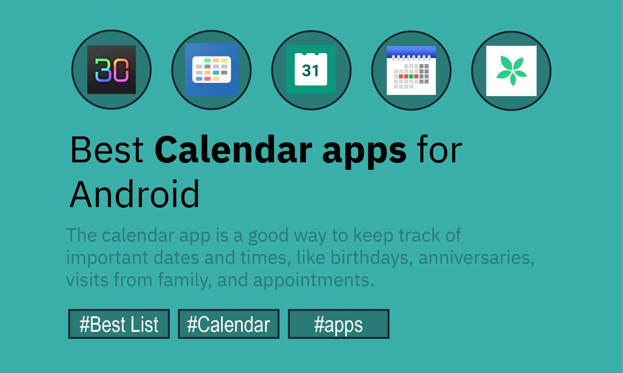 Best Calendar Apps For Android In 2022