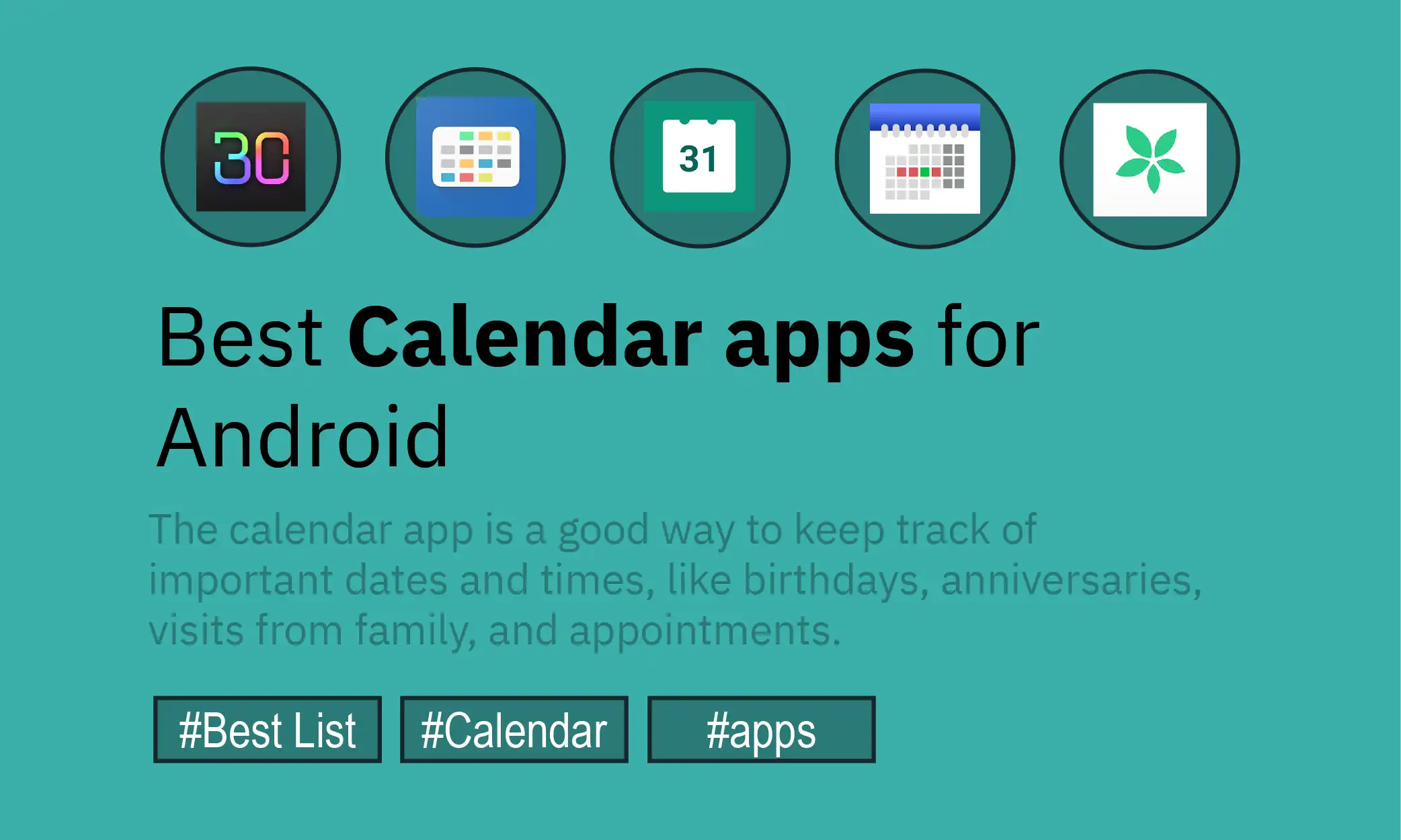 The Best Calendar Apps In 2022 Best Calendar Apps For Android In 2022