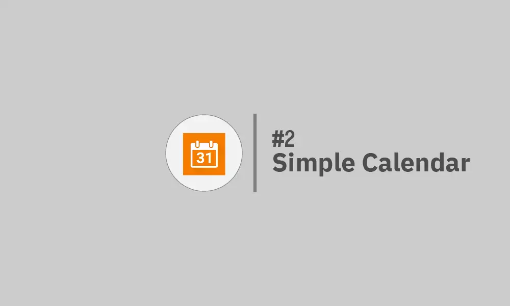 Simple Calendar Best Calendar Apps For Android