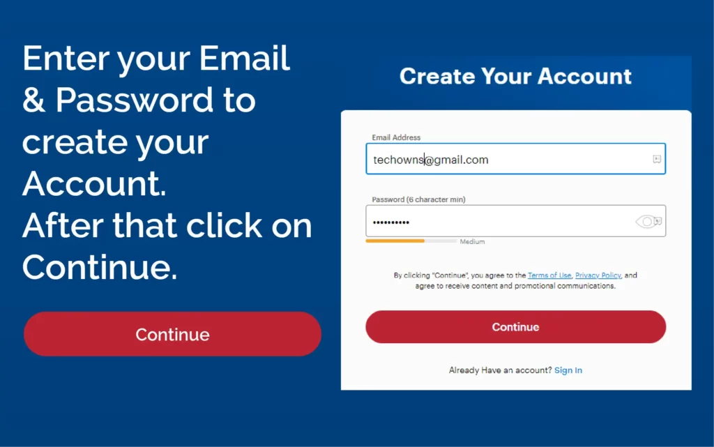 How To Sign Up For A 7-Day Free Trial Of Fox Nation Create-Your-Account-Fox-Nation-Enter-Email-Address-And-Password