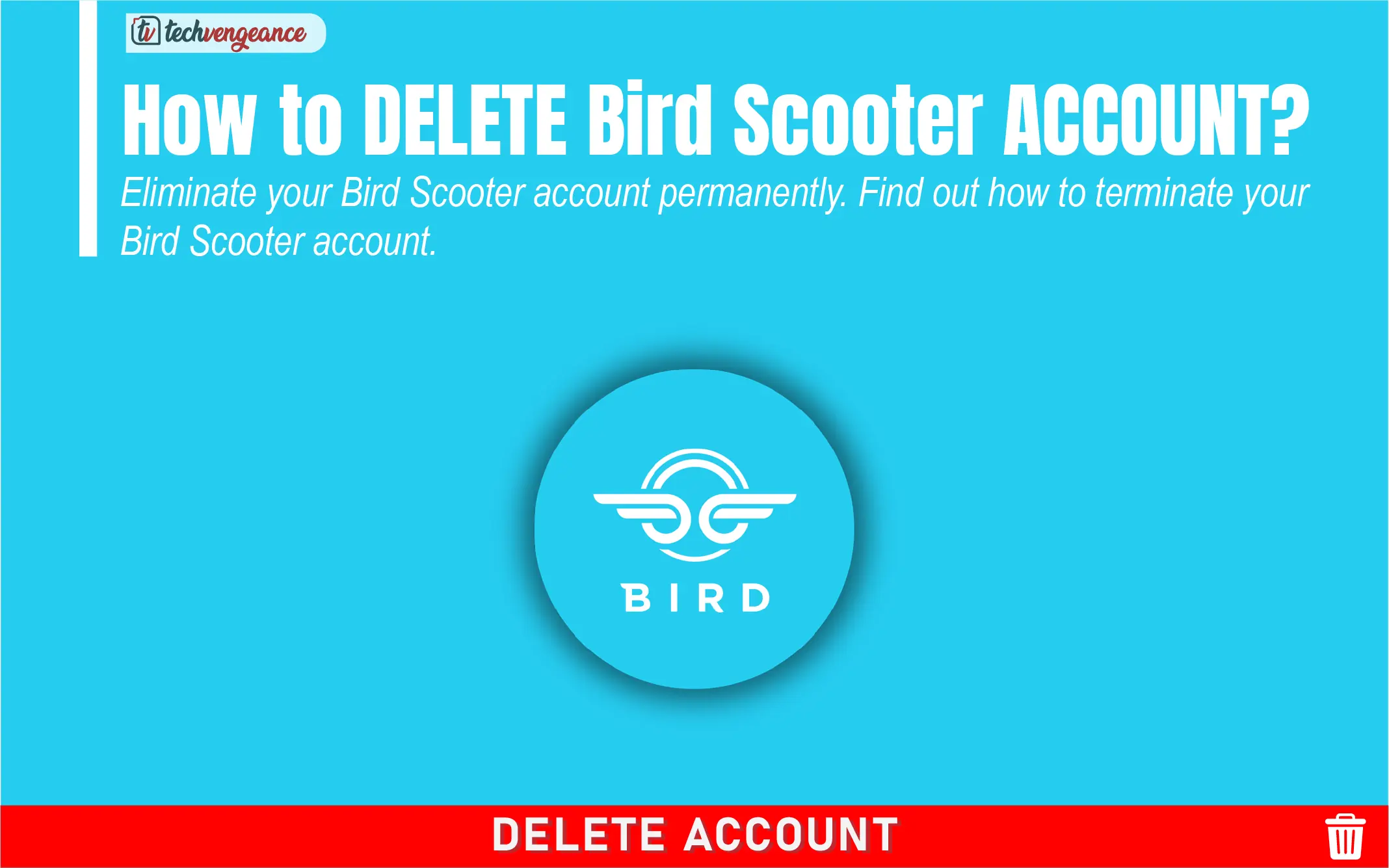 How to Delete Bird Scooter Account Permanently